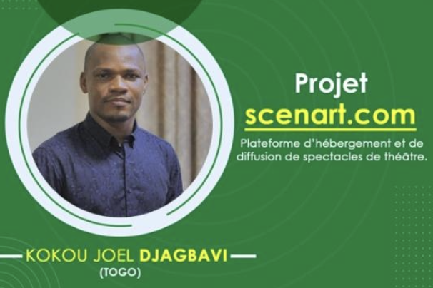 Kokou Joel Djagbavi, fondateur de SCENART.COM
